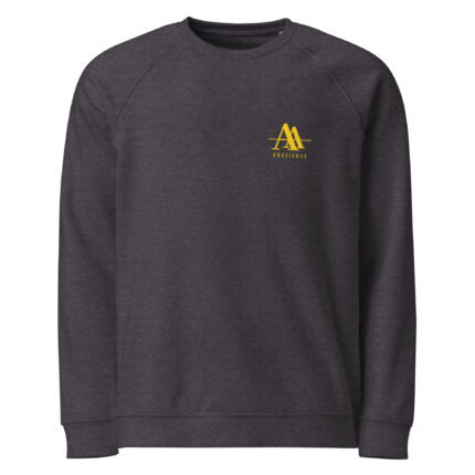 Unisex organic raglan sweatshirt