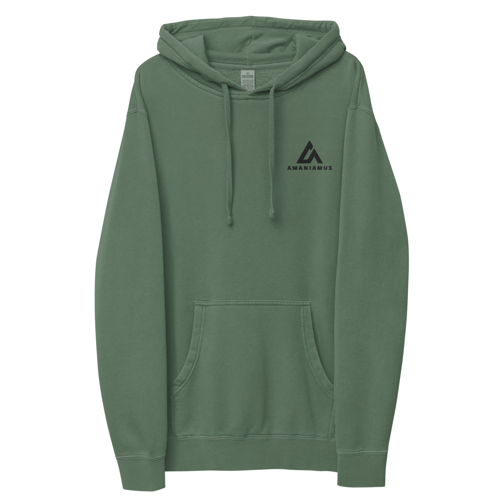 unisex-pigment-dyed-hoodie-pigment-alpine-green-front-68a2271eb3308.jpg Unisex pigment-dyed hoodie - Image 1